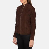 Ripel Mocha Suede women Biker Jacket
